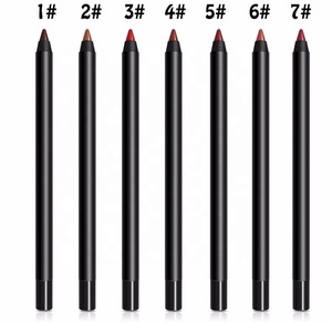 7 Colors Longlasting Private Label Makeup Pencil Lip Liner