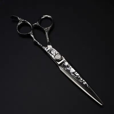 7inch Hairdressing Fashion Design Beauty Barber Scissors Damascus Pattern Scissor