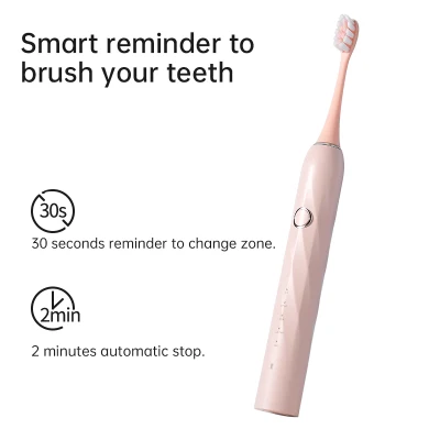 Adult Waterproof Personalized China Private Label USB Rechargeable Smart Ultrasonic Electronic Sonic Electric Toothbrush