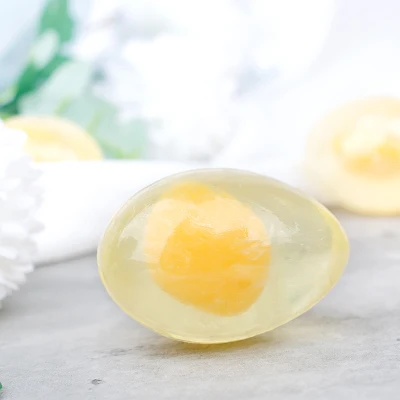 Aixin Private Label Egg Shape Soap for Face and Body Whitening Cleaning Bar Handmade Collagen Egg Soap