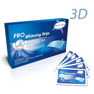 Beautiful Smile Non Peroxide Teeth Whitening Strips 3D Tooth Bleaching Strips