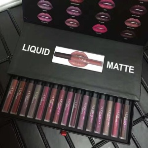 Beauty 16-color lip gloss kit matte non-stick cup boxed lip gloss lipstick