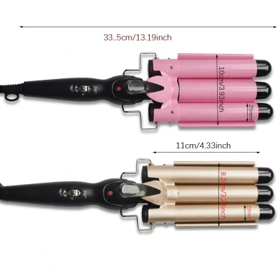 Ceramic Hair Styler Rhinestone Waver Curling Irons