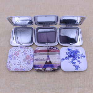 Cheap promotion gift metal makeup mirror personalized pocket mirror