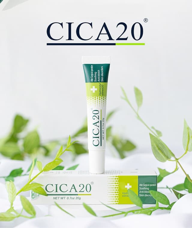 CICA20 Premium Scar Removal Gel, Stretch Mark Remover,Made in France, Skin Renewal Gel for acne