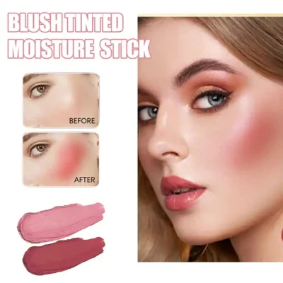 Custom Logo Multi Use Blusher Makeup 3 in 1 Vegan Red Pink Cheek Cream Private Label Waterproof Blush Stick