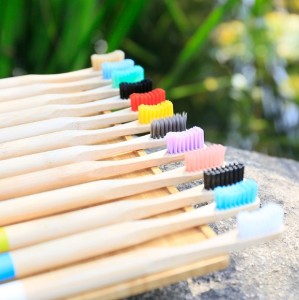eco	new product ideas 2019 Bamboo Toothbrush Charcoal Bristle zero waste bambus toothbrush bamboo