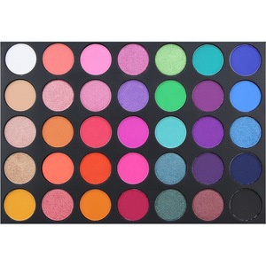 FDA approved New Design Custom Cosmetics 35 Color Glitter Eyeshadow Palette Wholesale