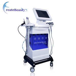 guangzhou Newest beauty machine multifunction facial machine Hydra +oxygen+BIO+skin scrubber+PDT for skin care