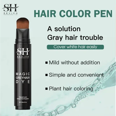 Hair Dye Cover Gray Roots Private Label Pen Grey Hair Dye Brush