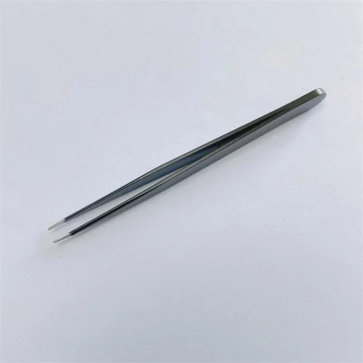 High Quality Makeup Beauty Care Black Painting Pointed Beauty Eye Lash Tweezers