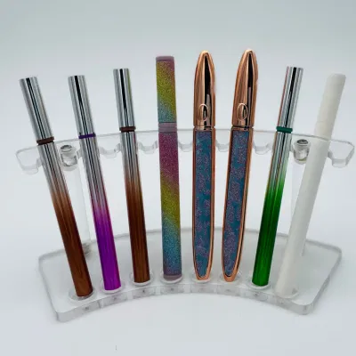 Hot Sales Transparent Round Plastic Lip Gloss Pencil Packaging for Make up