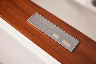 Italy 2 Persons Waterfall Colorful LED Light Hot Tub with Seat