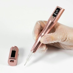 JiDragon Digital Cordless Rechargeable PMU Wireless Machine 5 Speed Tatoo Eyebrow Lip Permanent Marker Pens Makeup Machine