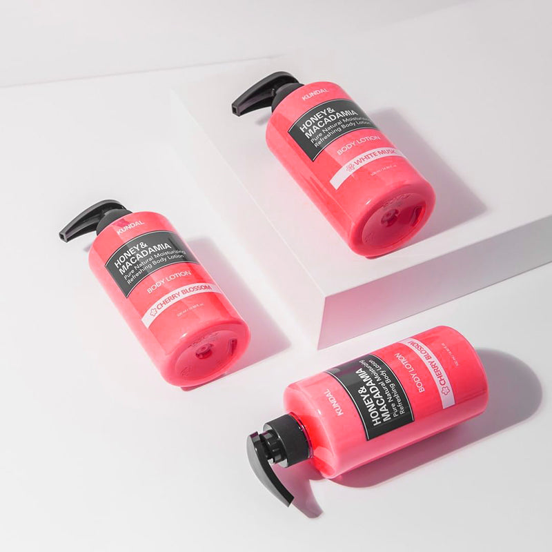 (KUNDAL) Honey &amp; Macadamia Pure Body Lotion [Basil &amp; Citrus] 500ml