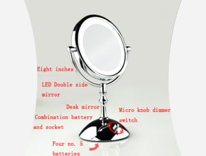 Led Music Mirror And Fictorium With Lights Makeup Mirror