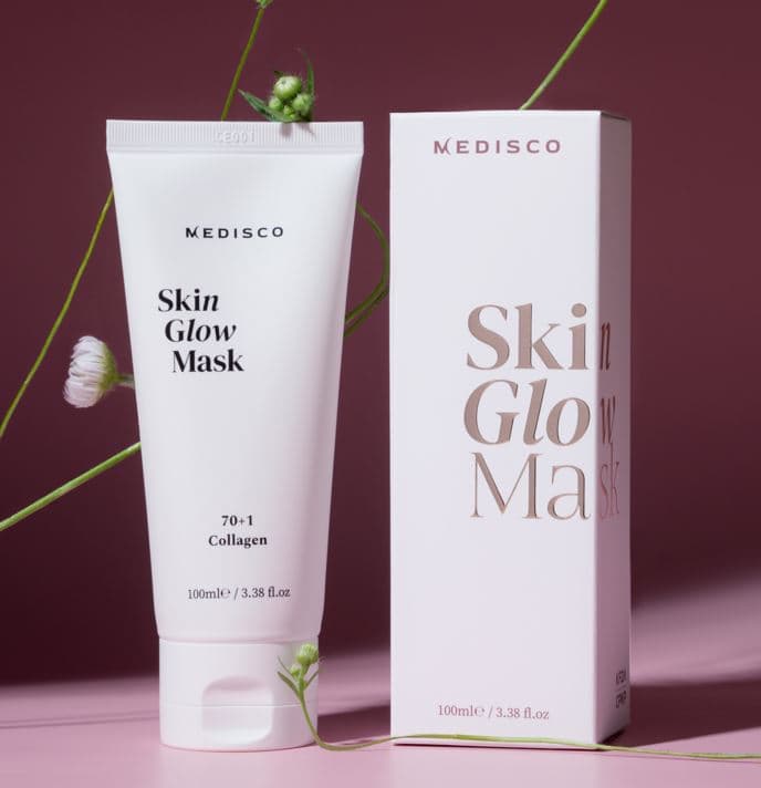 Medisco SkinGlow Mask - Collagen peel off pack soothing, nourishing, anti-aging, brightening lifting