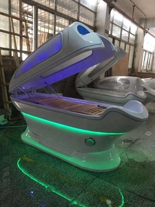 Multifunction 3 in 1 LED Light Spa Capsule + Hydrotherapy Water Massage + Wet Steam Sauna Chamber