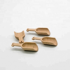 natural beech wood small spoon for bath salt