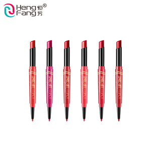 New design professional make up cosmetics custom organic double end matte fashion color lipstick lip liner pencil