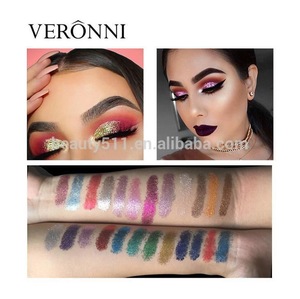 OEM 24colors Multipurpose Long lasting Waterproof Paillette Body Glitter Kohl/Eye shadow powder