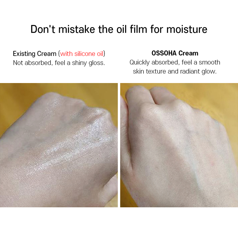 OSSOHA Microbiome  Collagen Moisture Cream 100ml : Anti-wrinkle  &amp; Brightening, natural Oil.