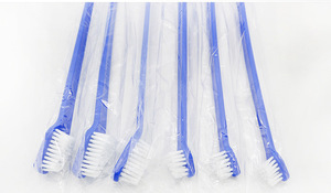Pet Dog Cats Toothbrush Toothpaste Double-Headed Toothbrush Finger Brush Dogs Cleaning Teeth Bad Breath Dog Supply