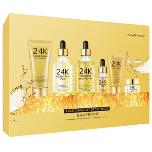 private label skin care gift set 24k gold caviar cosmetic skin+care+set