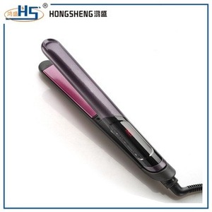 pro nano titanium private label flat iron hair straightener with led display