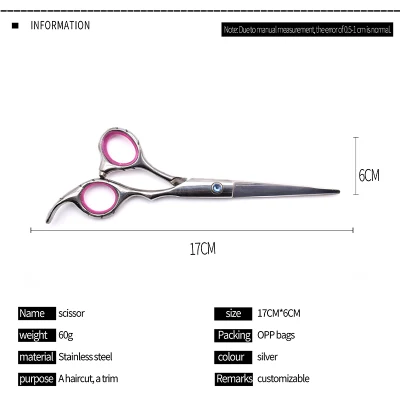 Professional Custom Logo Stainless Steel Beauty Care Tool Scissors