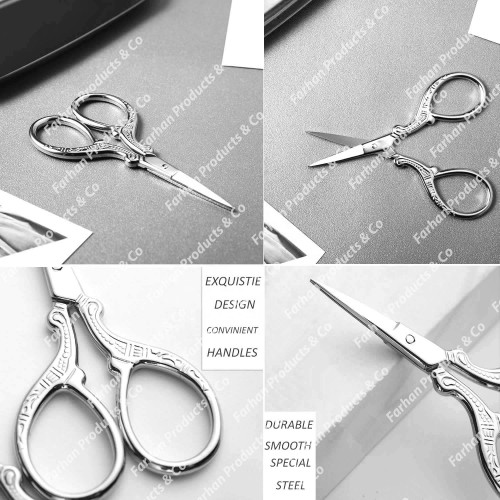 Small Scissors Embroidery Sewing Scissors Fancy Cutting Scissors Gold Plated Shears