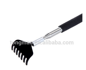 Telescopic Stainless steel Compact Scratching Tool Extendable 20-68cm Back Scratcher Massager 5 Section
