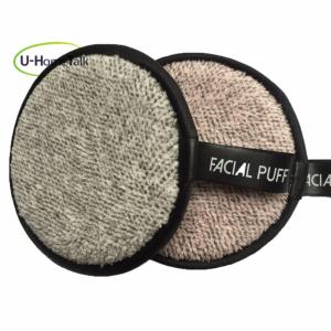 U-HomeTalk New 2019 Chemical Free Bamboo Fiber Reusable Private Label Round Makeup Remover Towel Magic Makeup Remover Pad