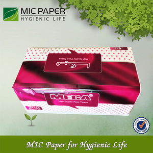 white and soft pack facial tissue