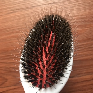 Wholesale custom logo high quality bristle and nylon needle padded hair brush comb