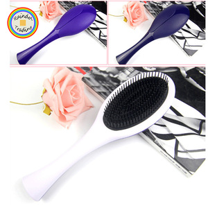 YWKM011 RDT Wholesale Anti-static Plastic Straight Hair Styling Massage Comb Various Color Girl Hand Held Hairbrush