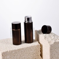 Sustainable Luxury Empty Contour Tube Heavy Foundation & Blush Stick Container