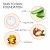OULAC skin to skin foundation  hot selling cosmetic face makeup cruelty free flawless smooth and moisturizing high concealment