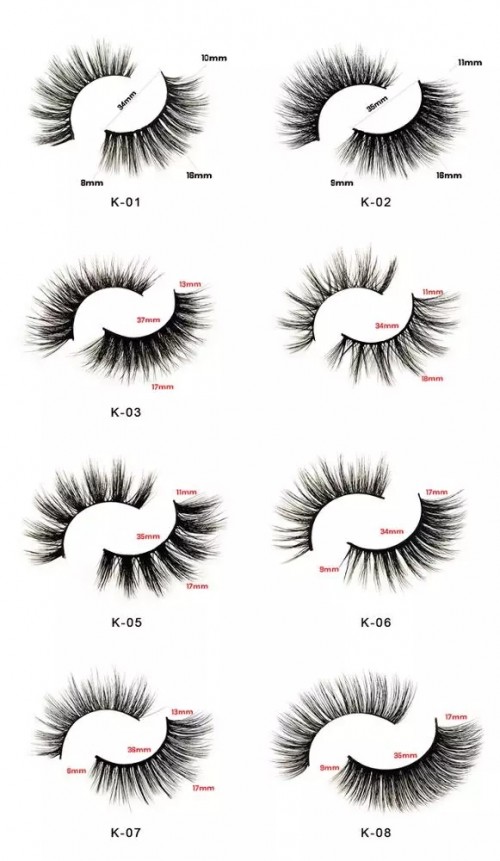Natural Eyelash 100% Hand Made Wholesale 3D Silk Eyelashes Faux Mink Lashes