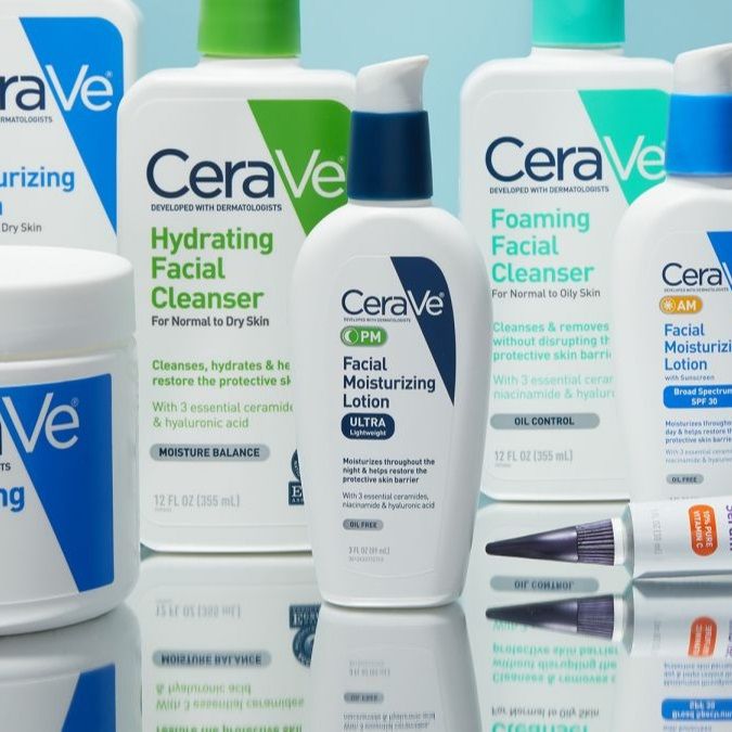 CeraVe Skincare Hydrating Facial Cleanser Moisturizing Cream Itch Relief Lotion Healing Ointment