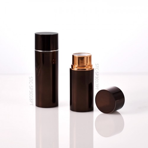 Sustainable Luxury Empty Contour Tube Heavy Foundation & Blush Stick Container