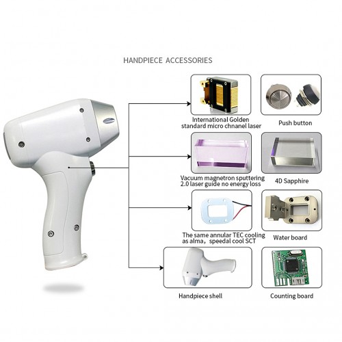 Permanent Hair Remover Trios Professional 755nm 808nm 1064nm Diode Laser Hair Removal Machine