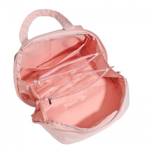New Fashionable Travel Waterproof Pink Oxford Women's Cosmetic Makeup Case Large Capacity Toiletry Bag
