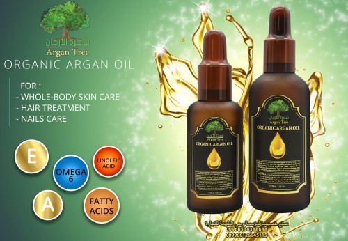 Natural argan oil for SPA benefits for hair and skin 100 % organic