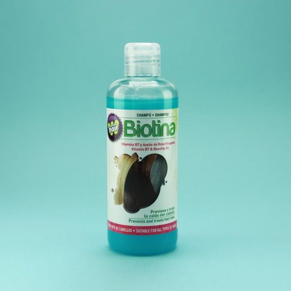 Wonder Hair Biotin Shampoo 250 ml | Prevents and Treats Hair Loss, Shampoo with Biotin, Vitamin B7, and Rosehip Oil, Wonder Hair Biotin Shampoo