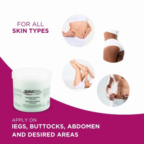 Sudatone Cellilite Treatment Cream | Heat Effect Plus | Anti-Cellulite Body reshaping | Reduce Cellulite | Weight Loss