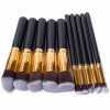 10pcs Makeup Brushes Set Tools Powder Foundation Eyeshadow Make Up Brushes Cosmetics Soft Synthetic Hair and Sponge