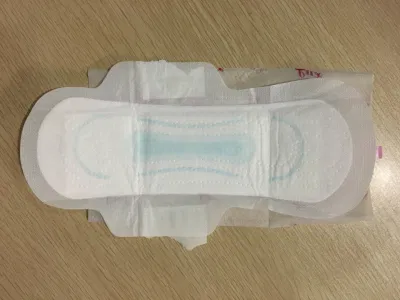 100% Organic Cotton Menstrual Feminine Hygiene Period Lady Napkin Sanitary Pad for Women Japan Soft White OEM