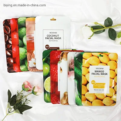 11 Types Skin Care Mascarillas Brightening Strawberry Tumeric Honey Face Sheet Mask Plant Fruit Smoothing Hydrating Beauty Facial Mask