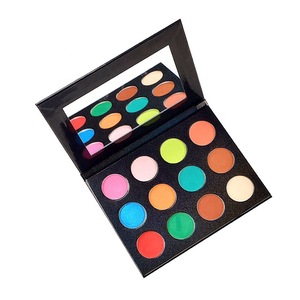 12 Color Powder High Pigment Neon Custom Private Label Empty Makeup Eyeshadow Palette